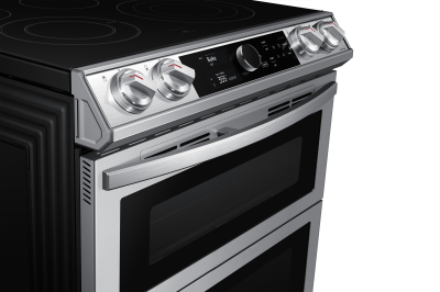 30" Samsung 6.3 Cu. Ft. Electric Range With Flex Duo And Air Fry In Stainless Steel - NE63T8751SS/AC