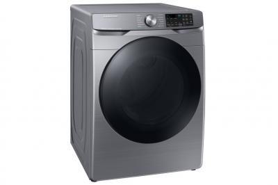 30" Samsung 7.5 Cu. Ft. Smart Front Load Electric Dryer with Steam Sanitize Plus In Platinum - DVE45B6305P/AC