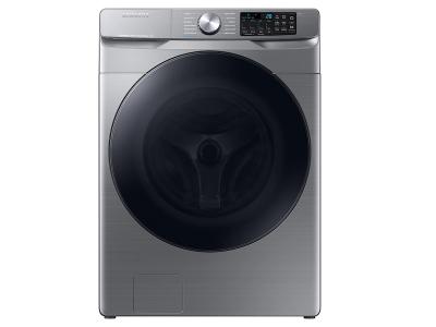 27" Samsung 5.2 Cu. Ft. Smart Front Load Washer With Steam and Super Speed Wash in Platinum - WF45B6300AP/US