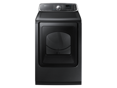 27" Samsung 7.4 Cu. Ft. Electric Dryer with Steam in Black Stainless Steel - DVE52T7650V/AC