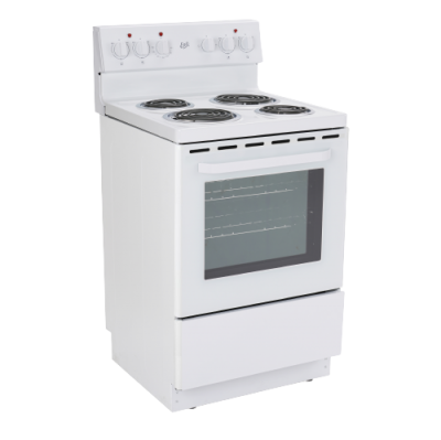 24" Epic Electric Coil Range In White - EER239W-1