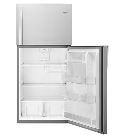 30" Whirlpool 19.2 Cu.Ft. Top-Freezer Refrigerator With LED Interior Lighting - WRT549SZDB