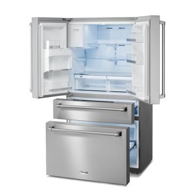 36" ThorKitchen 22 Cu. Ft. Professional French Door Refrigerator with Ice and Water Dispenser - TRF3601FD