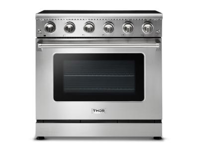 36" ThorKitchen Professional Electric Range in Stainless Steel - HRE3601