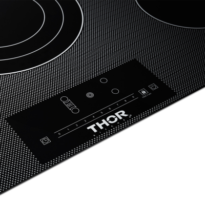 36" ThorKitchen Professional Electric Cooktop with Touch Control in Black - TEC36