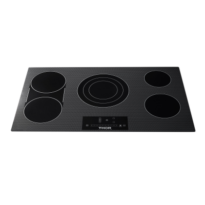 36" ThorKitchen Professional Electric Cooktop with Touch Control in Black - TEC36