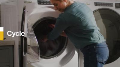 27" Whirlpool 5.2 Cu. Ft. Front Load Washer with Quick Wash Cycle - WFW5605MW