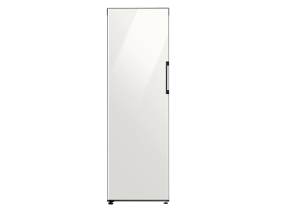 24" Samsung 11 Cu. Ft. Bespoke 1-Door Column Freezer with White Glass Panel - F-RZ11T7474A35