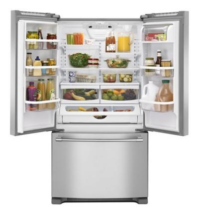 33" Maytag 22 Cu. Ft Wide French Door Refrigerator with Water Dispenser - MRFF5033PZ