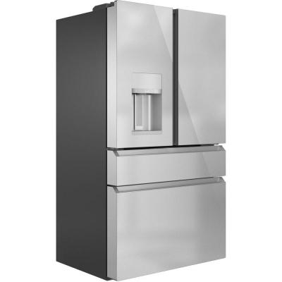 36" Café 22.3 Cu. Ft. Counter-Depth 4-Door French Door Refrigerator in Platinum Glass - CXE22DM5PS5