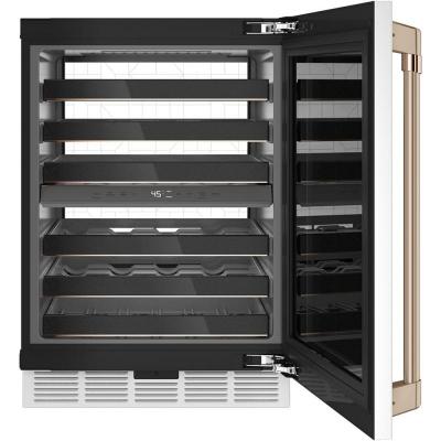 24" Café 4.7 Cu. Ft. Wine Cooler with 46 Bottle Capacity in Matte White - CCP06DP4PW2