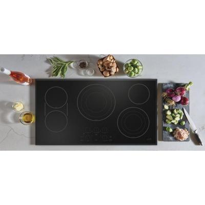 36" Café Touch Control Electric Cooktop in Black - CEP90361TBB