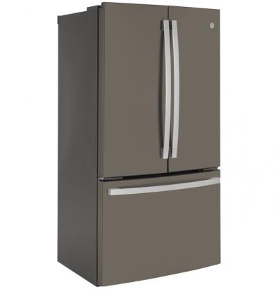 36" GE Energy Star Counter Depth French Door Refrigerator in Fingerprint Resistant Slate - GWE23GMNES