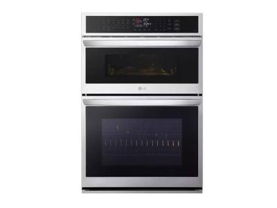 30" LG 6.4 Cu. Ft. Smart Combination Wall Oven with Convection and Air Fry - WCEP6423F