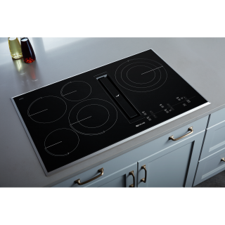 36" Jenn-Air Electric Radiant Downdraft Cooktop in Black - JED4536KB