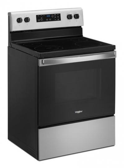 30" Whirlpool 5.3 Cu. Ft. Eelectric Range With Frozen Bake Technology In Stainless Steel