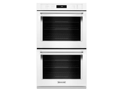 30" KitchenAid 10 Cu. Ft. Double Wall Oven With Even-Heat True Convection - KODE500EWH