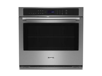 30" Maytag 5.0 Cu. Ft. Single Wall Oven with Air Fry and Basket  - MOES6030LZ