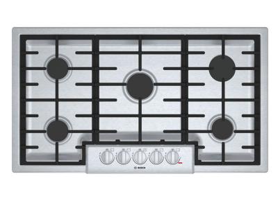 37" Bosch 800 Series Gas Cooktop With 5 Burner - NGM8656UC
