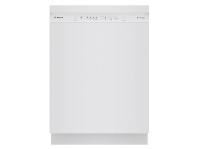 24" Bosch 100 Series Plus 48 dBA Dishwasher in White - SHE4AEM2N