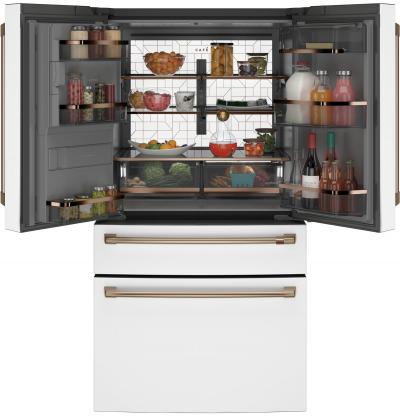 36" Café 27.8 Cu. Ft. Smart 4-Door French-Door Refrigerator - CVE28DP4NW2