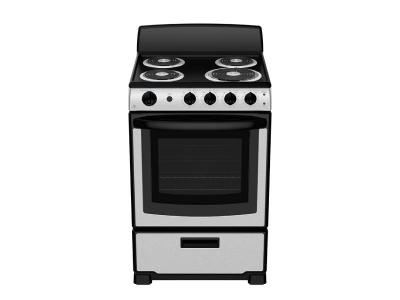 24" GE 2.9 Cu. Ft. Slide-In Electric Standard Clean Range In Stainless Steel - JCAS300RPSS