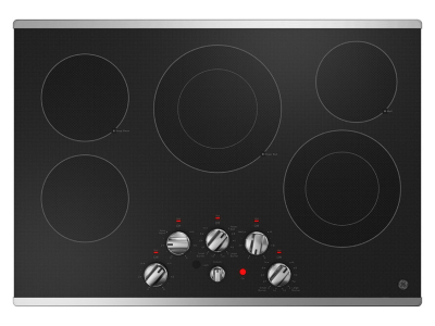 30" GE Built-in Knob Control Electric Cooktop in Stainless Steel - JEP5030STSS