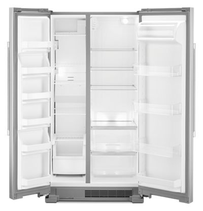 36" Maytag 25 Cu. Ft. Wide Side-by-Side Refrigerator in Stainless Steel - MSS25N4MKZ