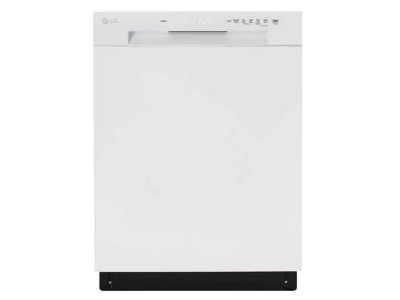 24" LG Front Control Dishwasher with LoDecibel Operation and Dynamic Dry - LDFC2423W