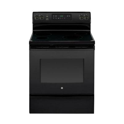 30" GE Electric Freestanding Self Clean Range in Black - JCB635DKBB