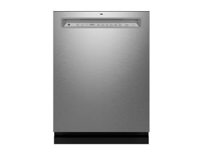 24" GE Front Control Stainless Steel Interior Dishwasher with Sanitize Cycle - GDF670SYVFS