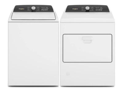 Whirlpool 5.2 Cu. Ft. Top Load Agitator Washer and 7.0 Cu. Ft. Top Load Gas Dryer - WTW5015LW-WGD5010LW