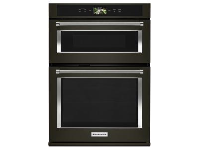  30" KitchenAid Smart Oven Combination Oven with Powered Attachments and PrintShield Finish - KOCE900HBS