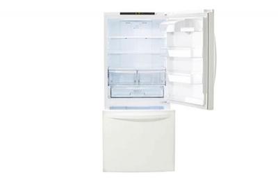 30" LG 22 Cu. Ft. Bottom Freezer Drawer Refrigerator in White - LRDNS2200W