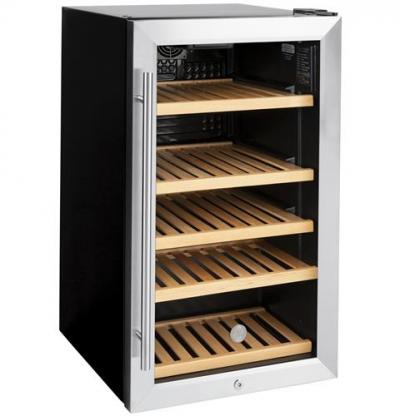 19" GE Beverage Center with  4.1 cu. ft. Capacity and Energy Star Certified - GVS04BQNSS