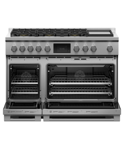 48" Fisher & Paykel Dual Fuel Range 6 Burners with Griddle - RDV3-486GD-N