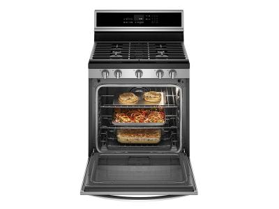 30" Whirlpool 5.8 Cu. Ft. Smart Freestanding Gas Range With EZ-2-Lift  Grates - WFG975H0HZ