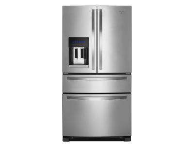 36" Whirlpool 24 cu. ft.  4-Door French Door Refrigerator - WRX735SDBM