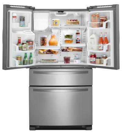 36" Whirlpool 24 cu. ft.  4-Door French Door Refrigerator - WRX735SDBM