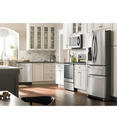 36" Whirlpool 24 cu. ft.  4-Door French Door Refrigerator - WRX735SDBM