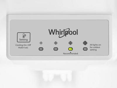 28" Whirlpool 16.6 Cu. Ft. Wide Top-Freezer Refrigerator in Stainless Steel - WRTX5028PM