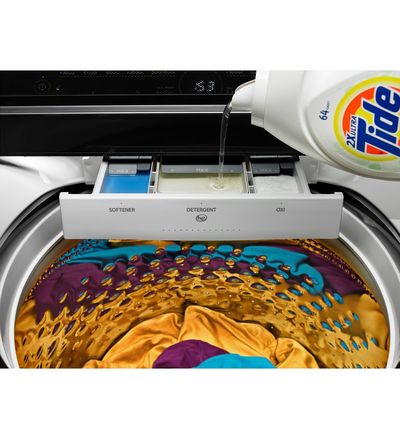 28" Whirlpool 6.1 cu. ft. I.E.C. Cabrio  High-Efficiency Top Load Washer with Precision Dispense - WTW8000DW