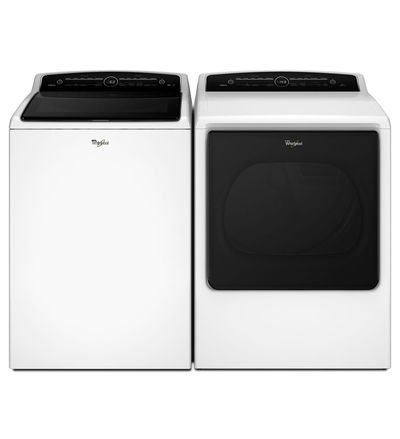 28" Whirlpool 6.1 cu. ft. I.E.C. Cabrio  High-Efficiency Top Load Washer with Precision Dispense - WTW8000DW