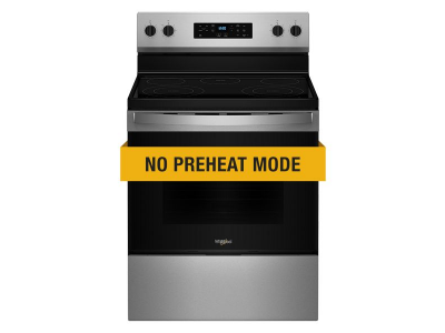 30" Whirlpool 5.3 Cu. Ft. Electric Range with Steam Clean -YWFES3330RS