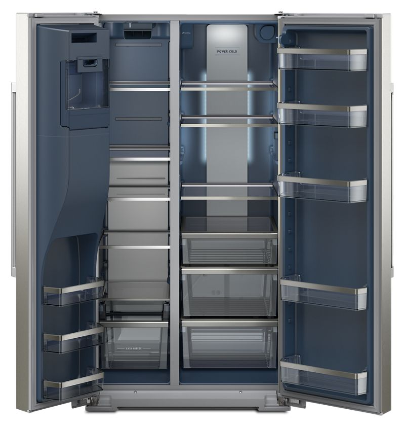 36" Maytag 28.3 Cu. Ft. Wide Full-Depth Side-by-Side Refrigerator with Arctic Blue Interior - MRSF6636RZ