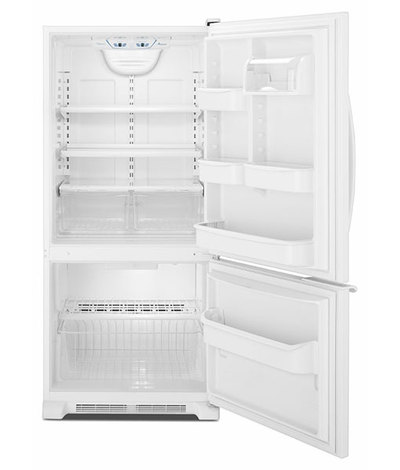 30" Amana 18.5 Cu. Ft. Bottom-Freezer Refrigerator with ENERGY STAR Qualification - ABB1921BRW