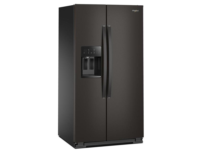 36" Whirlpool Wide Side-by-Side Refrigerator in Black Stainless - WRSF5536RV
