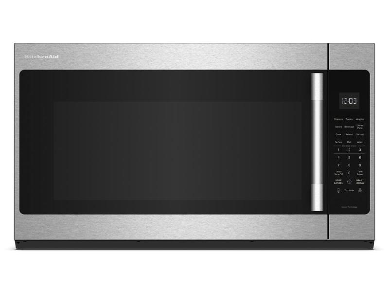 KitchenAid 2.1 Cu. Ft. Microwave Hood Combination with a Handle - YKMMS330SPS
