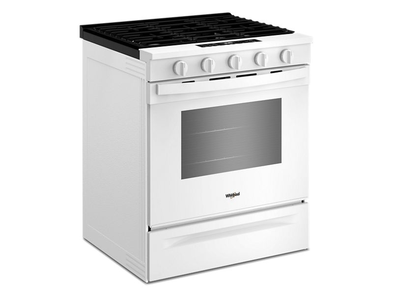 30" Whirlpool 5 Cu. Ft. Gas Range with Air Cooking Technology - WSGS5030SW