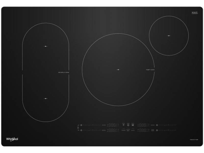 30" Whirlpool Intelligent Induction Cooktop with Temp Cook Technology - WCIT7030SB